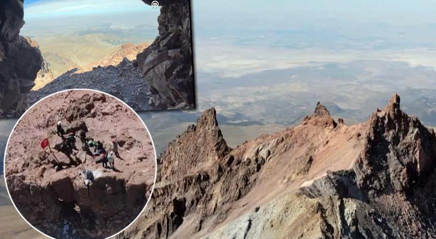 Erciyesin zirvesindeki gizem Çok fazla kişi bilmiyor: Gören, duyan merak ediyor