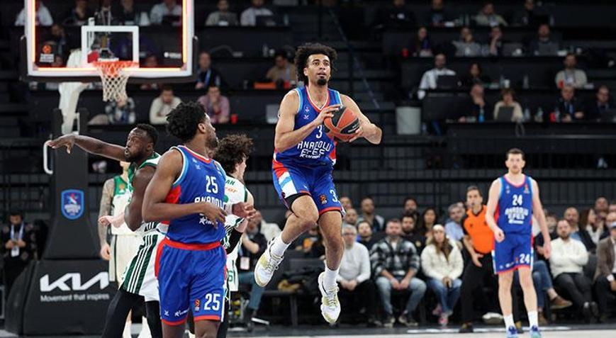 Anadolu Efes, Panathinaikosu farklı geçti