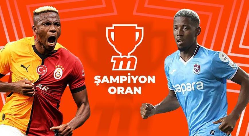 Lider Galatasaray, dev maçta Trabzonsporu ağırlıyor Zorlu maçın heyecanı Şampiyon Oran farkıyla Mislide