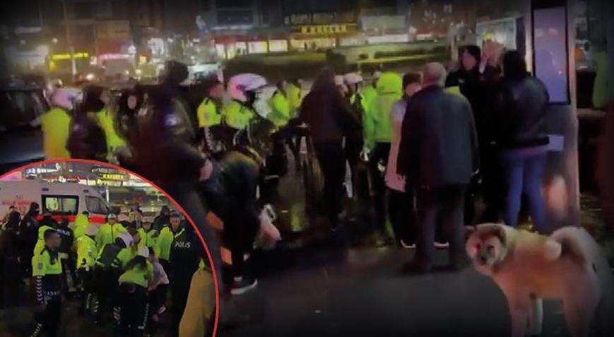 Çekmeköyde polise saldırı; 4 polis yaralandı