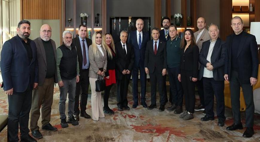 TBMM Başkanı Numan Kurtulmuş Makedonyada temaslarda bulundu