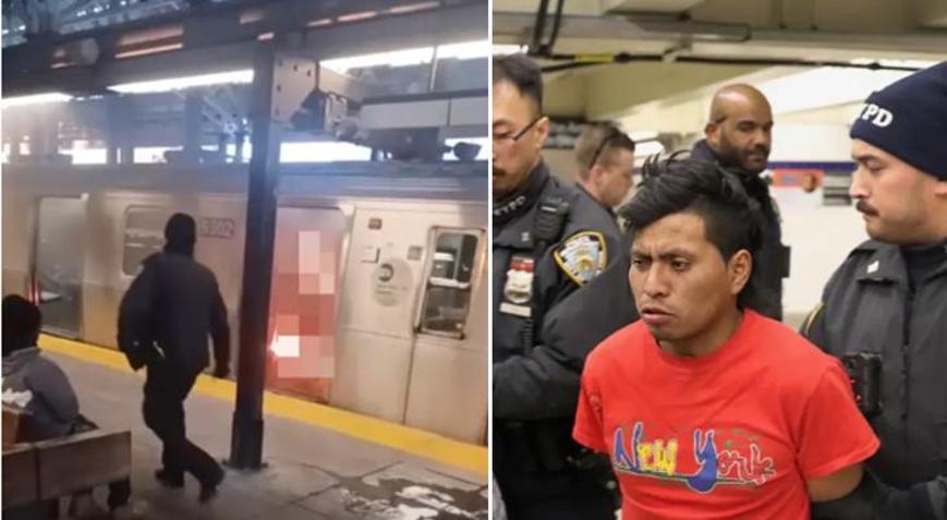 New York metrosunda vahşet! Uyuyan yolcuyu ateşe verip yanarak ölmesini izledi