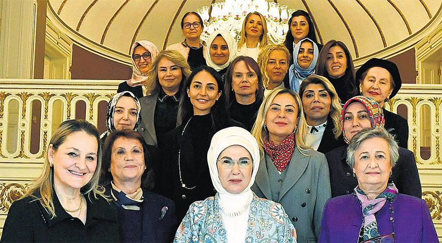 Emine Erdoğan, TOGEM-DER Yönetim Kurulu üyeleriyle buluştu