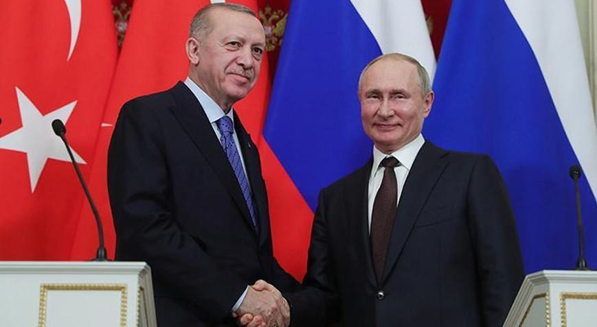 Rusya Devlet Başkanı Putin, Cumhurbaşkanı Erdoğanın yeni yılını kutladı