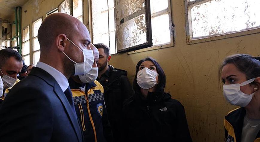 Almanya ve Fransa dışişleri bakanları, Esadın mezbahası Sednayada inceleme yaptı