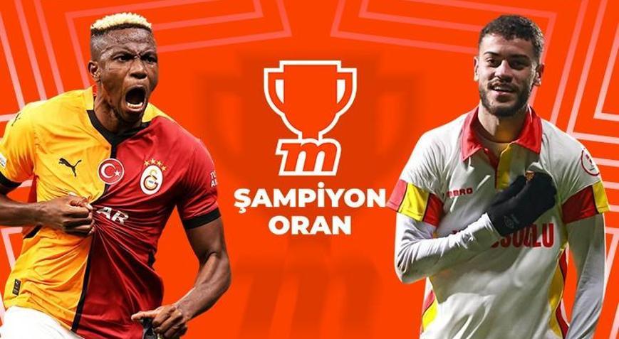 Galatasarayın konuğu Göztepe Şampiyon Oran farkıyla yüksek oranlar Mislide...
