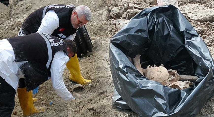 Yer. Burdur Kanalizasyon kazısında insan kemikleri bulundu
