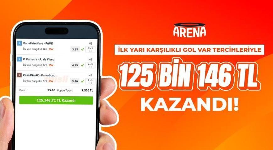 İlk Yarı Karşılıklı Gol Tercihleriyle 125 Bin 146 TL Kazandı