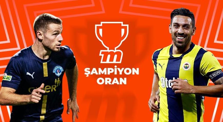 Türkiye Kupasında Fenerbahçe, Kasımpaşa deplasmanında Şampiyon Oranlar Mislide