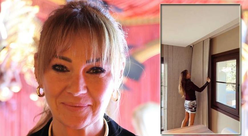 Pınar Altuğ lüks evini gösterdi Cam tavan detayı dikkatlerden kaçmadı