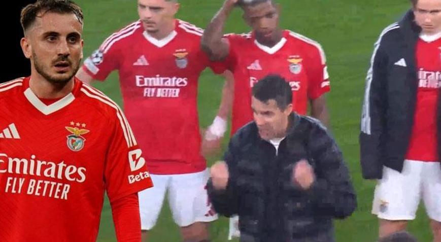 Benficada Bruno Lage, Kerem Aktürkoğlu ve arkadaşlarını azarladı