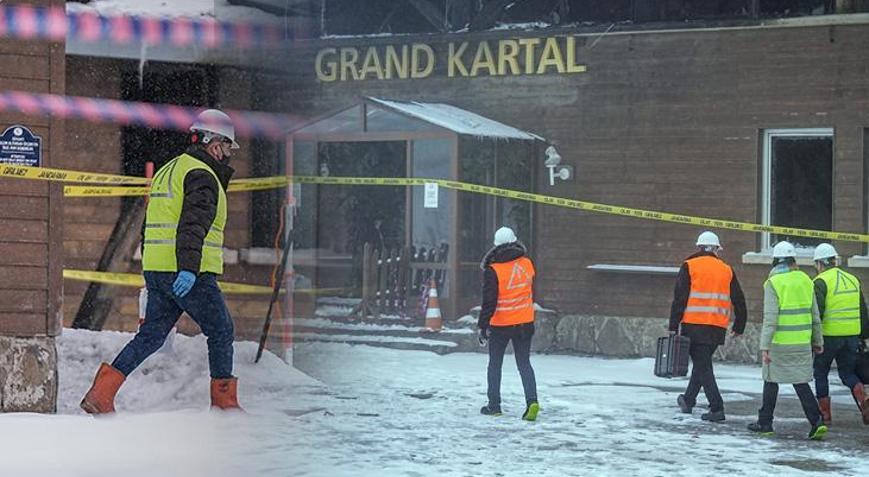 Kartalkayadaki bilirkişi heyeti, oteldeki incelemelerini tamamladı