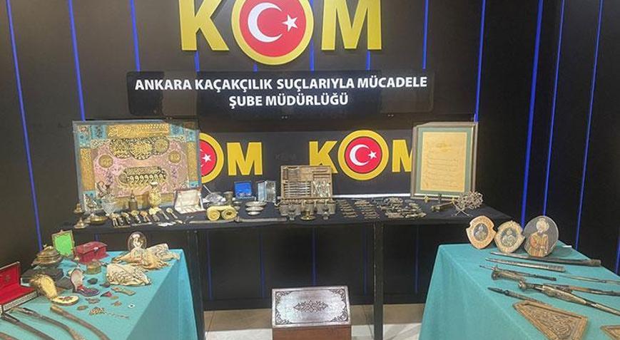 İstanbul ve Ankarada tarihi eser kaçakçılarına operasyon