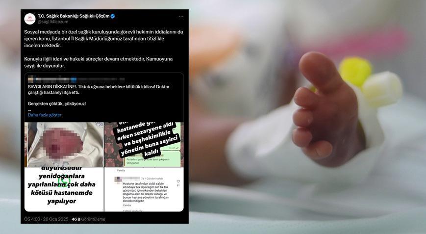 Özel hastanede skandal Bebeklere kötü muamele iddiasına soruşturma