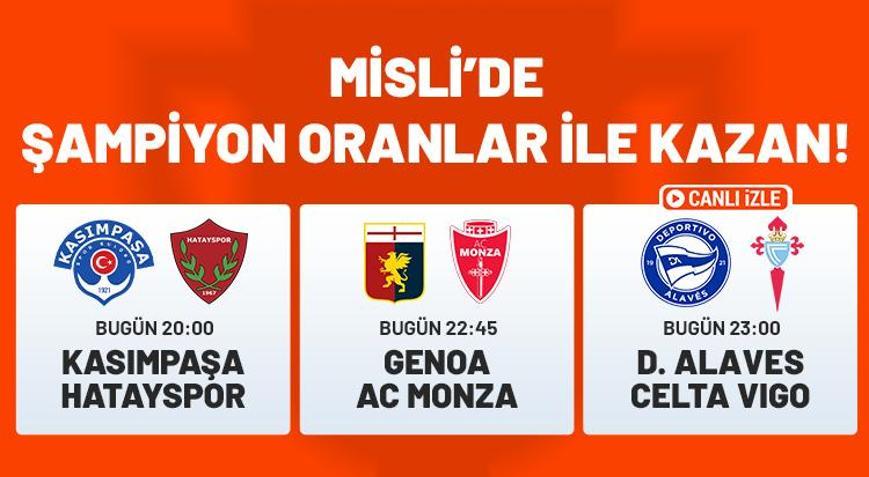 Süper Lig, İspanya La Liga ve İtalya Serie Ada 3 maç oynanacak Heyecan Şampiyon Oranlar ile Mislide