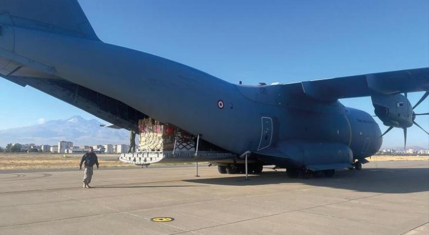 MSB: Gazzeye gıda yardımı taşıyan uçak Ürdüne ulaştı