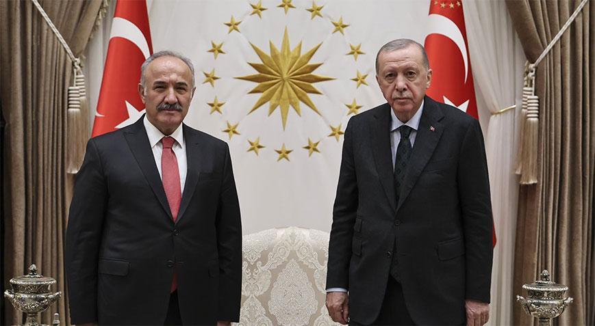 Cumhurbaşkanı Erdoğan, MGK Genel Sekreteri Hacımüftüoğlunu kabul etti