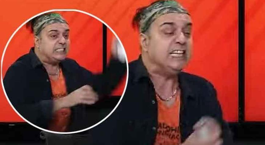 Ali Ece Beşiktaşın yenilgisi sonrası canlı yayında çıldırdı, kalemi kırdı