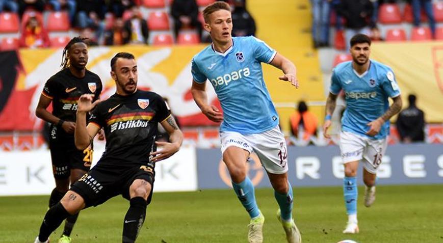 Kayserispor - Trabzonspor maçında kazanan çıkmadı Golsüz beraberlik