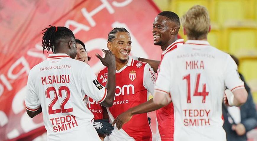 Monaco, Auxerre karşısında 4 golle galip