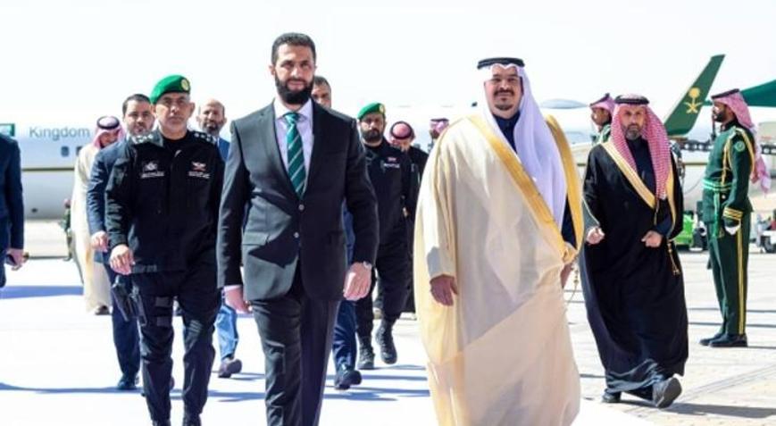 Suriye Cumhurbaşkanı Şara, ilk yurt dışı ziyareti kapsamında Suudi Arabistanda