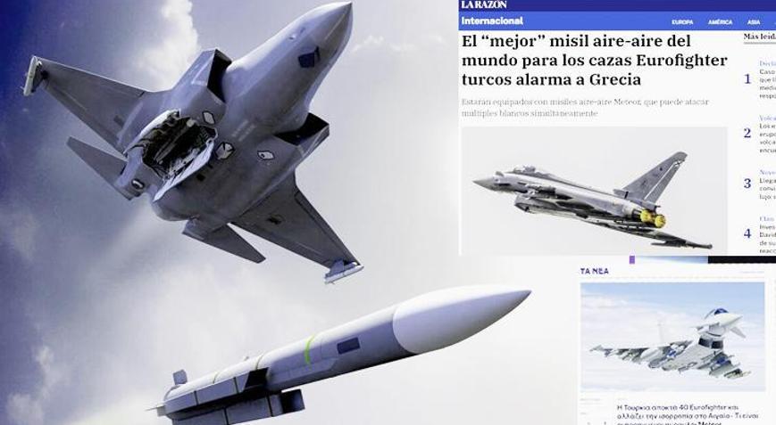 La Razon: Meteor füzeli Türk Eurofighterları hava muharebe senaryolarında stratejik avantaj sağlayacak