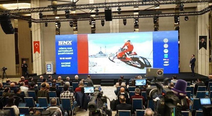 FIM Dünya Kar Motosikleti Şampiyonasının tanıtım toplantısı yapıldı
