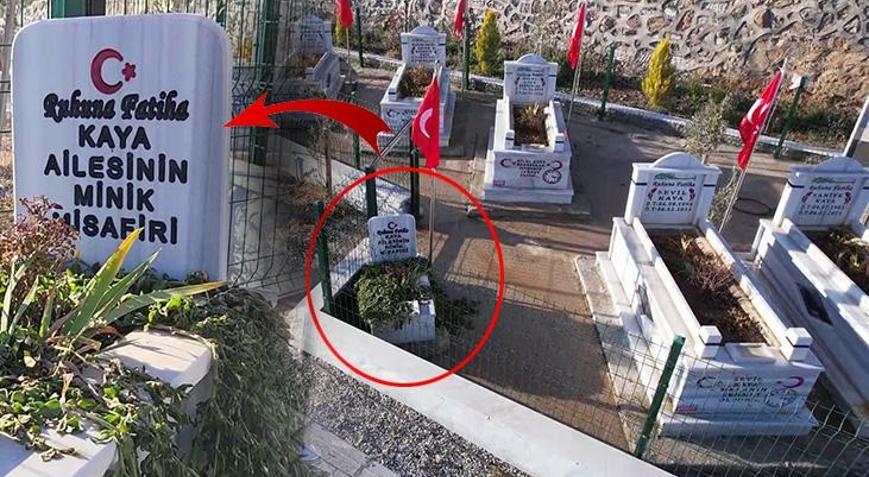 Deprem şehitliğindeki bebek mezarının ağlatan hikayesi: Kaya ailesinin minik misafiri