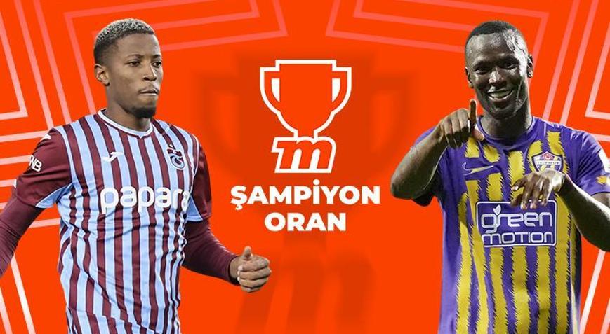 Trabzonspor’un ikas Eyüpsporu konuk ettiği maç Şampiyon Oran farkı Mislide...