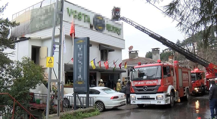 Kartalda 5 katlı otelde yangın paniği Tüm dumanlar içine girdi