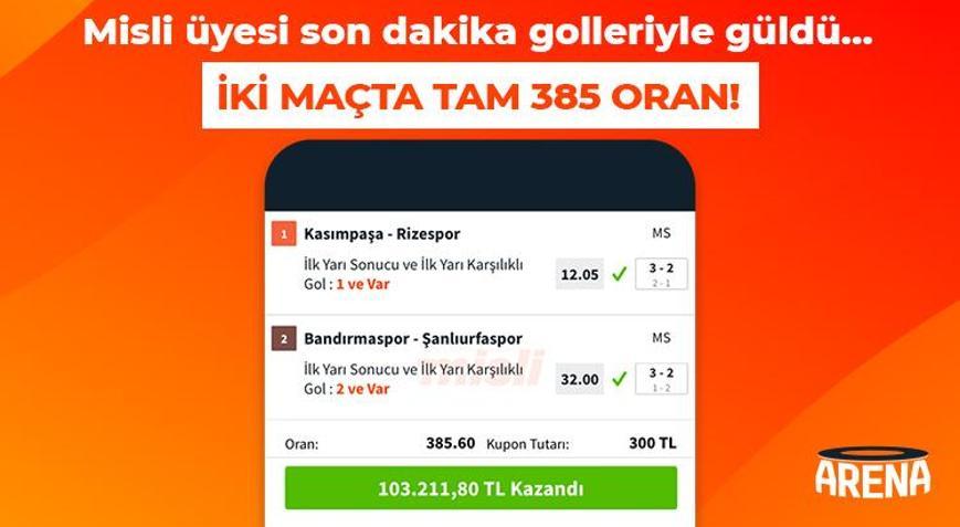 Misli üyesi son dakika golleriyle güldü… İki maçta tam 385 oran