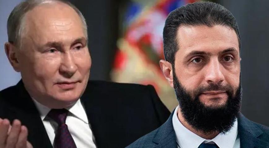 Son dakika... Putin, Suriye lideri Şara ile ilk kez görüştü