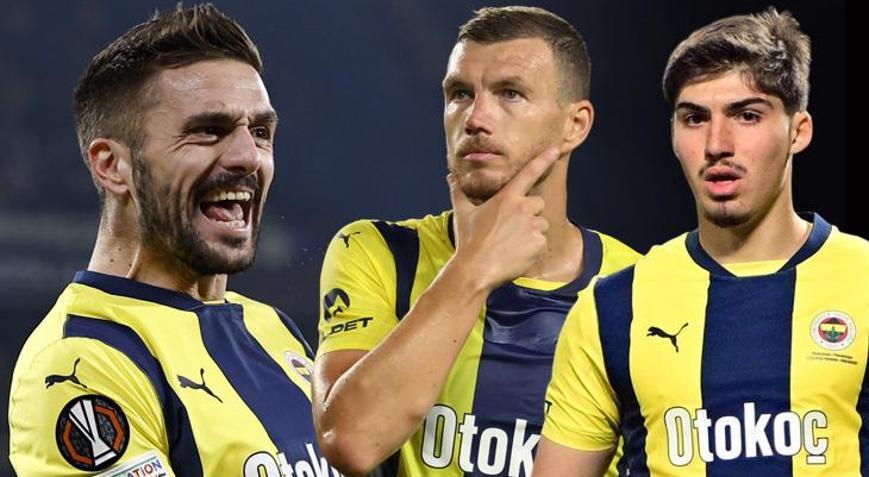 Fenerbahçede Yusuf Akçiçek bir ilki yaşadı Dusan Tadic ve Edin Dzeko tarihe geçti