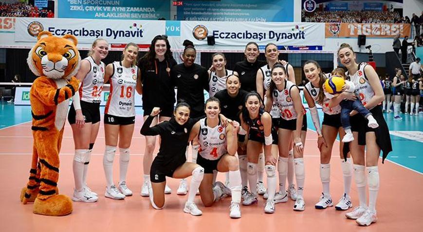 Eczacıbaşı Dynavit, Nilüfer Belediyespor Ekere set vermedi