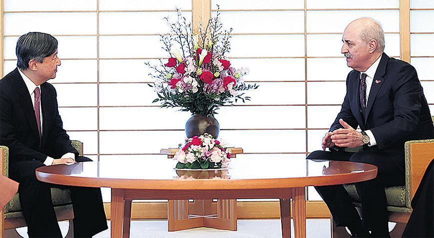 Kurtulmuş, Japonya İmparatoru tarafından kabul edildi