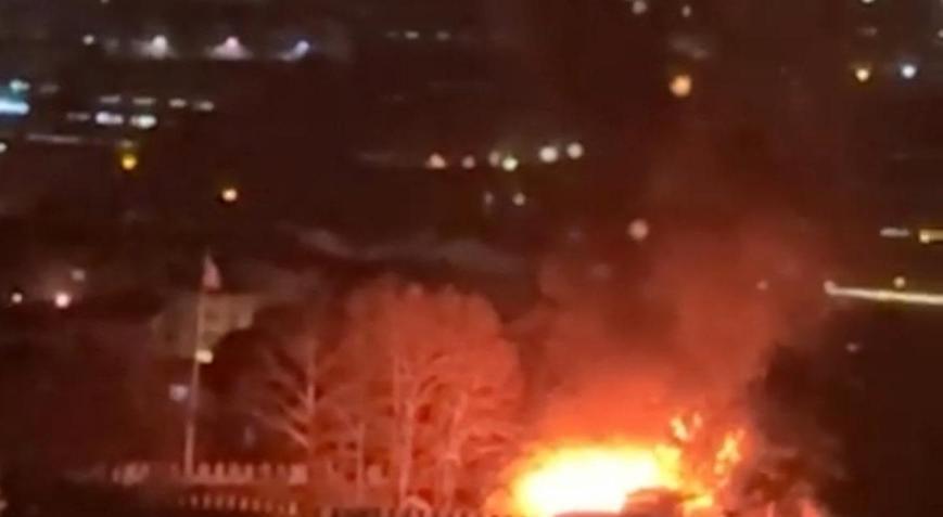 Tarihi Kestel Kalesinde yangın; 1 saatte söndürüldü