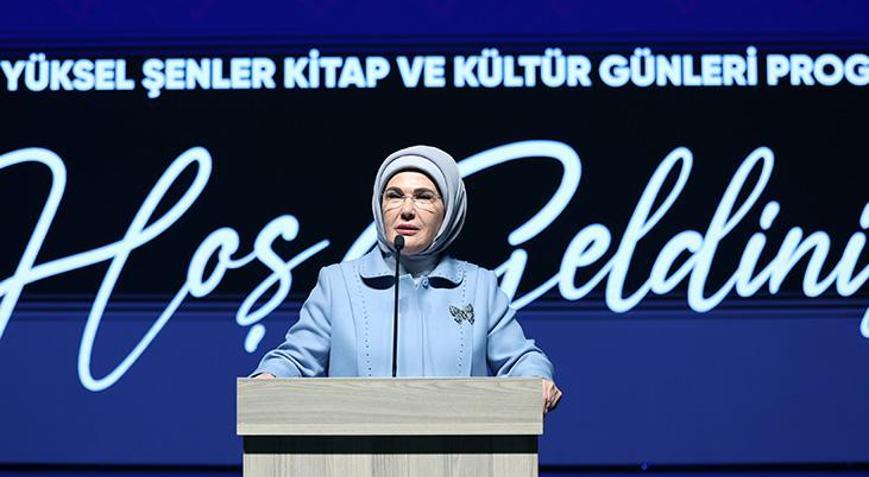 Emine Erdoğan, 2. Şule Yüksel Şenler Kitap ve Kültür Günleri Programında konuştu