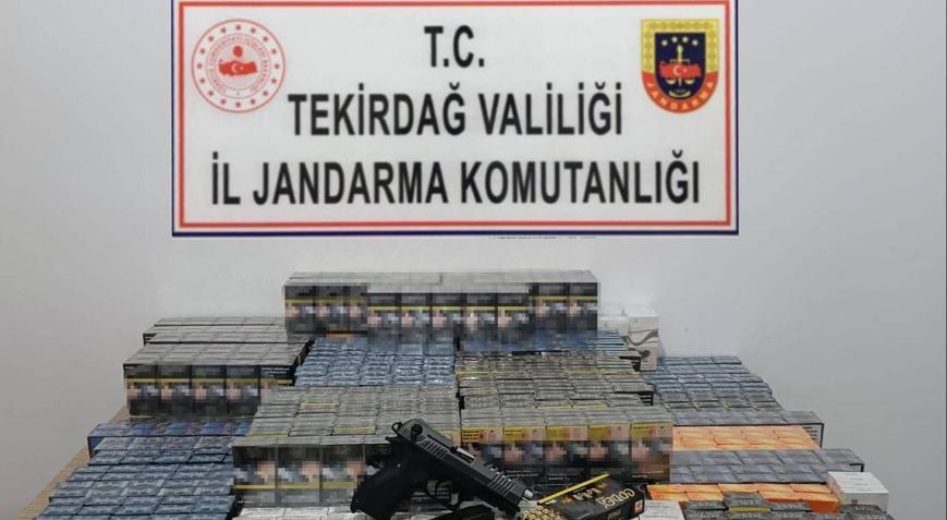 Tekirdağ’da makaron ve kaçak sigara ele geçirildi