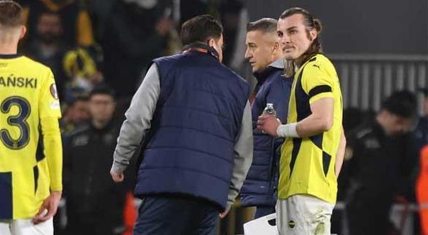 Fenerbahçede Çağlar Söyüncü şoku Yoğun ödem ve kanama tespit edildi