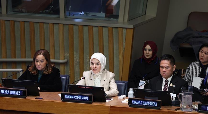 Bakan Göktaş BMde Bakanlar Yuvarlak Masa toplantısına katıldı