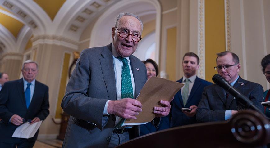 Trump Senato azınlık liderine yine Filistinli dedi