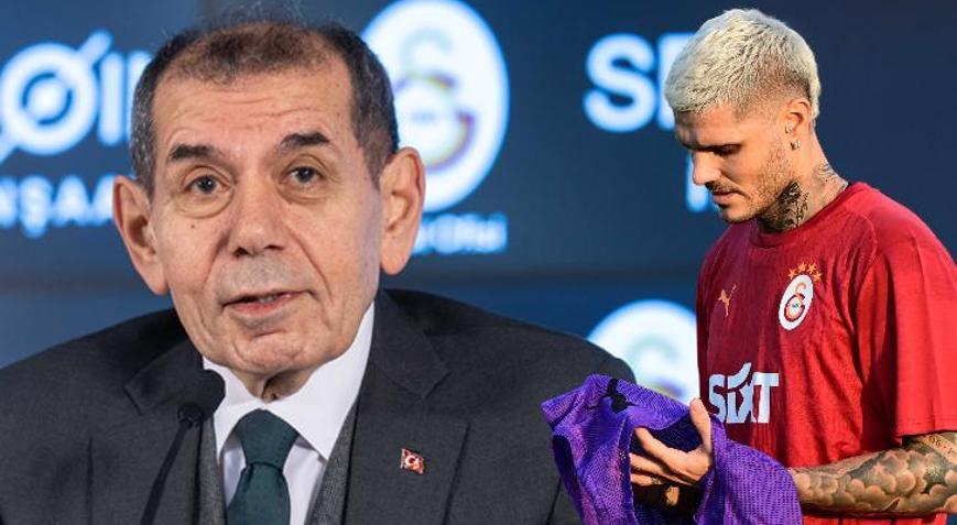 Galatasarayda Mauro Icardinin imdadına Dursun Özbek yetişti