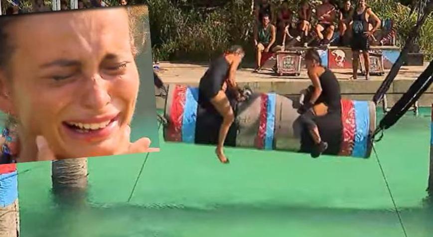 Survivorda rodeo oyununda talihsiz kaza Pınar Saka gözyaşlarına boğuldu