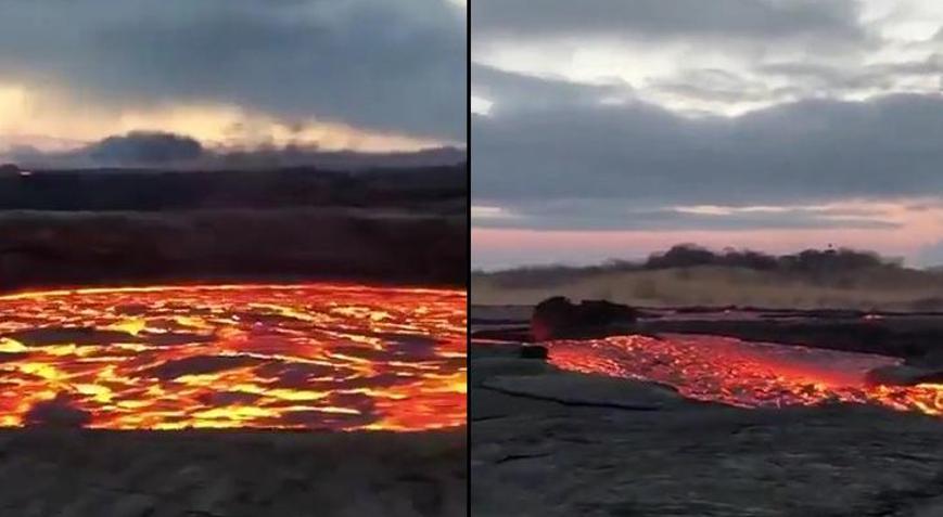Kilauea Yanardağı lav püskürtmeye devam ediyor