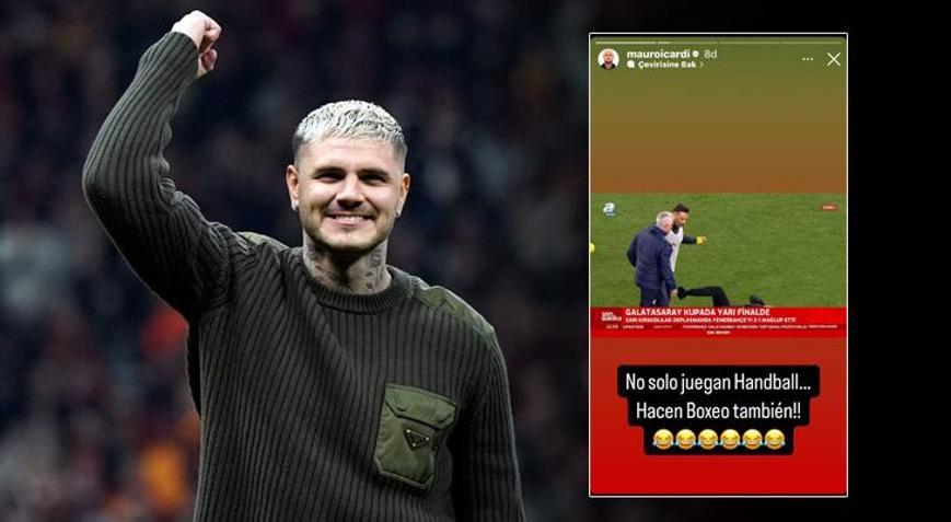 Galatasarayda Mauro Icardiden Fenerbahçe derbisi sonrası olay paylaşım