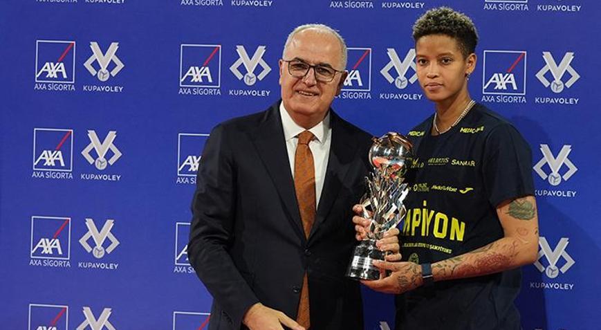 AXA Sigorta Kupa Voleyde en değerli oyuncu Melissa Vargas oldu