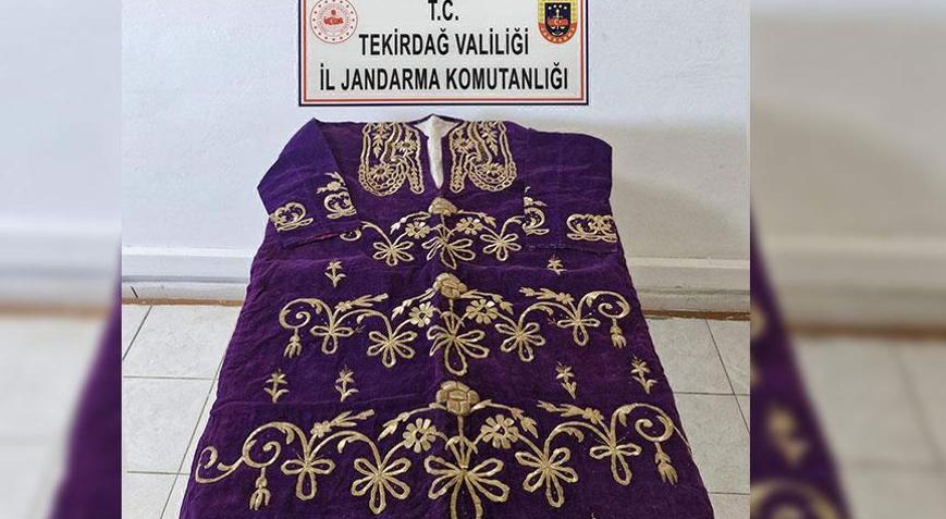 Yer: Tekirdağ Tarihi eser niteliği taşıyan kıyafet ele geçirildi