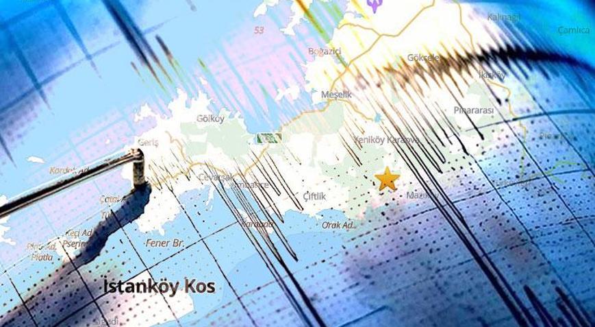 Muğla Bodrumda 3.7 büyüklüğünde deprem