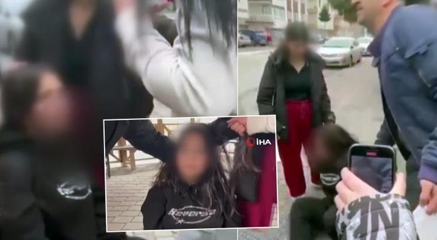 Kız öğrenci akran zorbalığı Şiddet uygulayıp telefona kaydettiler
