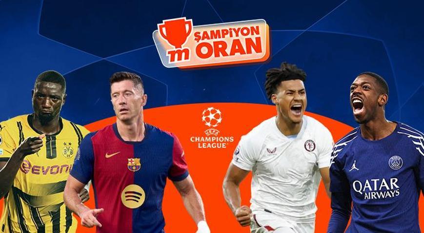 Şampiyonlar Ligi çeyrek final rövanşında 2 maç oynanacak Maçların heyecanı Şampiyon Oranlar ile Mislide